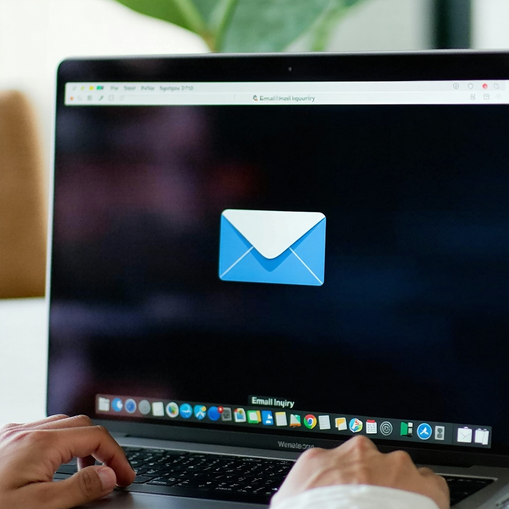 Email Inquiry Management person filipino looking at email facing screen-3 Email Inquiry Management person filipino looking at email facing screen-3
